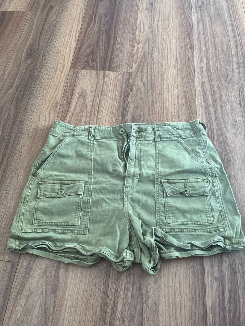 American Eagle Outfitters Olive Green Cargo Shorts